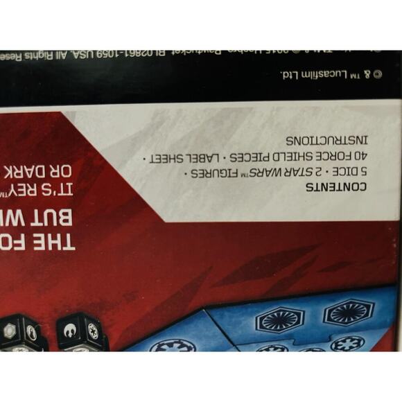 Star Wars Yahtzee Hasbro Gaming Duels Game Dice Rollin Battle 2015 Complete Set - Picture 8 of 8